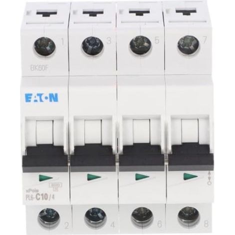 Interruptor automático 4P C 10A 6kA CA PL6-C10/4 166515