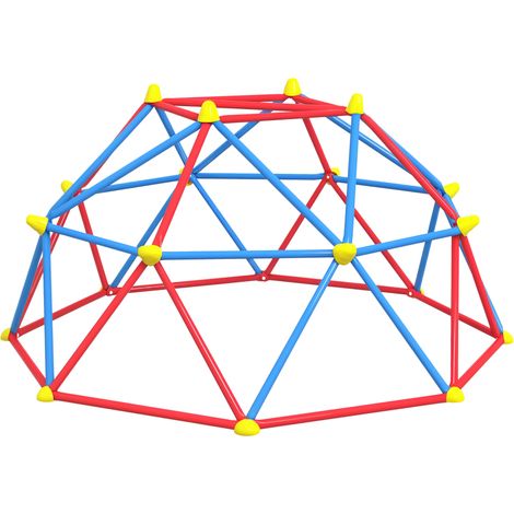 Dôme d'escalade pour enfants de 3 à 8 ans. structure métallique pour 4 enfants. Ø183 x 90 cm. multicolore (1/5)
