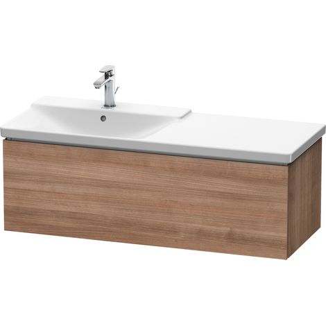Duravit L-Cube Mueble de pared, ancho 1220mm, profundidad 481, 1 extraíble, se ajusta a la medida. Artículos 233312 y 233412, color: Cerezo del Tesino - LC615307373 (1/4)