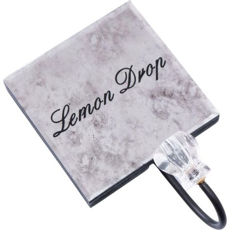 Appendino in metallo Drop Lemon, 10H16 cm (kit da 10) (1/2)