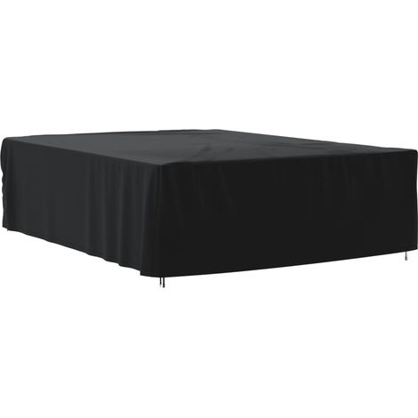 vidaXL Garden Furniture Cover Black 350x260x90cm 420D Oxford (1/5)