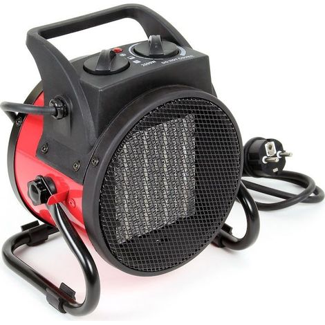 Le Poisson Qui Jardine – Chauffage de chantier électrique 3000W – Pour ateliers, garages et caves – Plage de température 0 à 45°C – Faible niveau sonore 55 dB[A]