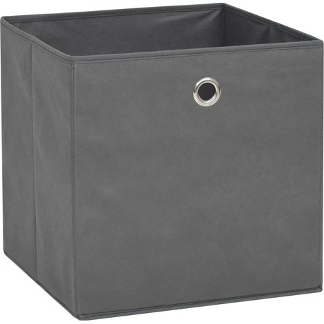 vidaXL Contenitori 10 pz in Tessuto non Tessuto 32x32x32 cm