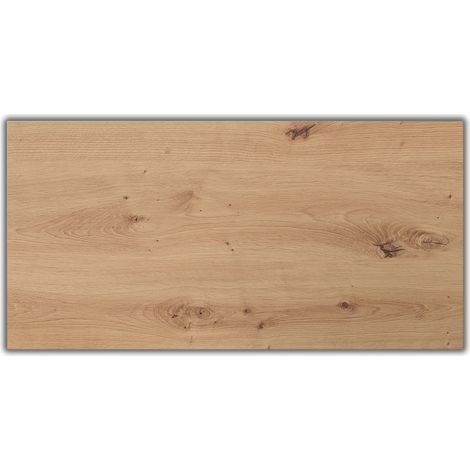 bümö® stabile Tischplatte 2,5 cm stark - DIY Schreibtischplatte aus Holz | Bürotischplatte belastbar mit 120 kg | Spanholzplatte, Platte für Büro, Tisch & mehr (Rechteck: 160 x 80 cm, Asteiche) (1/5)