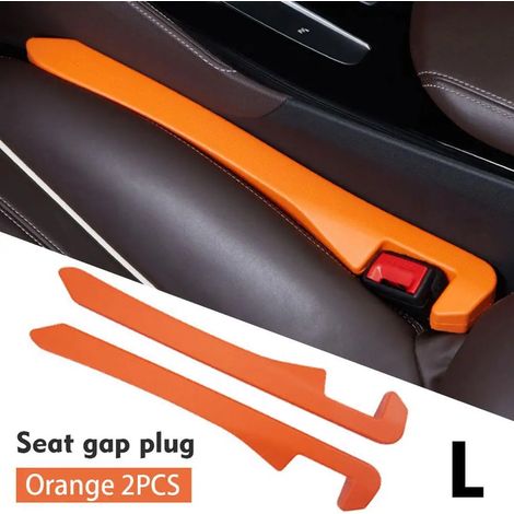 (Orange 2 pièces) Bouchons de joint d'étanchéité pour sièges auto - Accessoires universels pour l'intérieur de voiture (1/5)