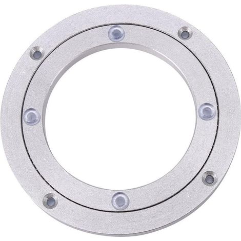 Support Rotatif 360° en Aluminium pour TV 8 pouces, Base de Sculpture avec Plateau Tournant, Table Pivotante pour Présentoir (1/5)