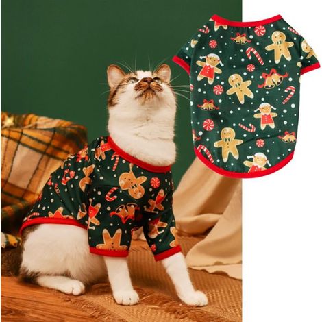 Hoodie De Noël Pour Chien - Vêtement Pour Animal De Compagnie En Molleton - Pour Chiens Et Chats De Petite Et Moyenne Taille - 1 Pièce (1/5)