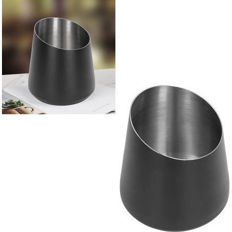 Seau à champagne en acier inoxydable, seau à vin de table, seau à glace pour vin rouge, noir (1/5)