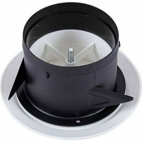 Bouche Vmc - Grille De Ventilation Ronde Orientable - Pour Extraction Et Insufflation D'air - Diamètre 100 Mm - Blanc (1/5)