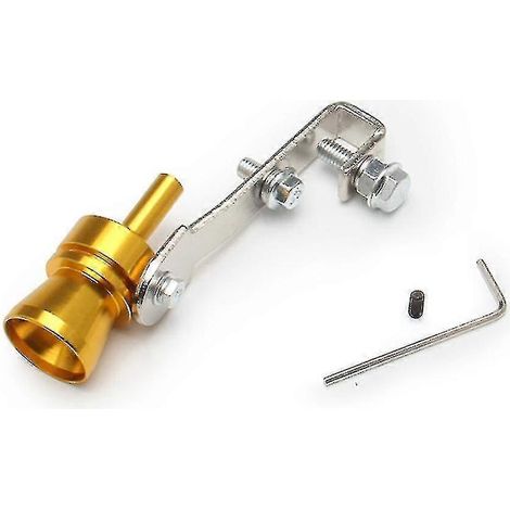 Pot d'échappement modifié pour voiture, générateur de son imitant un turbo, sifflet de turbo, accessoires pour moto (ruipei)-L-Gold (1/5)