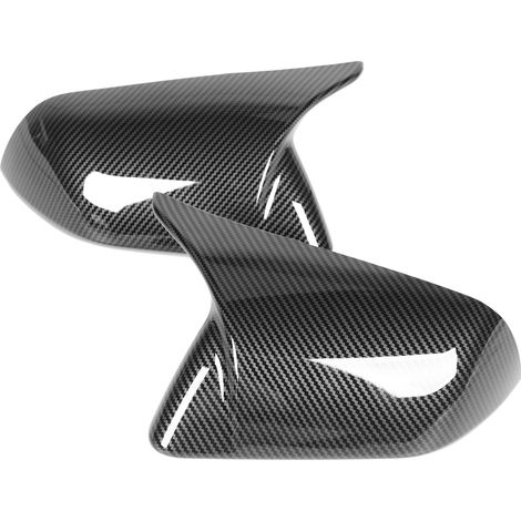 Rétroviseur Extérieur Coque Capot Carbone Style Corne 2 Pièces Gauche Droite Compatible Ford Mustang 2015-2022 (1/5)
