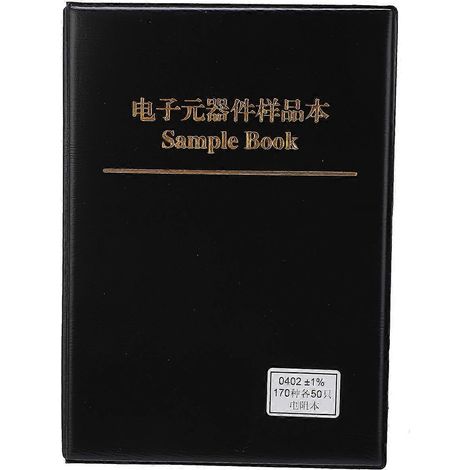 0402 Serie 170 Widerstandssortiment, Musterbuch für elektronische Bauteile, Schwarz