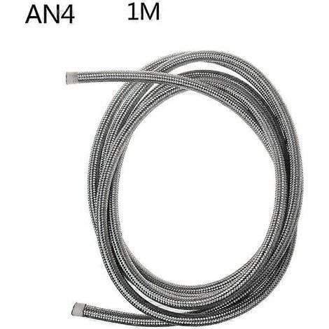 Tuyau universel pour carburant automobile AN4 AN6 AN8 AN10, conduite d'huile et d'essence, en nylon tressé acier. (1/5)