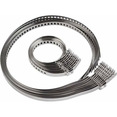 10 Pcs Collier Soufflet Cardan,Pince De Joint HomocinéTique d'arbre à Cardan Collier De Serrage en Acier Inoxydable Réglable (1/5)