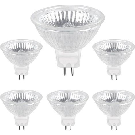 Ampoule Halogene GU5.3 50W 220V, 680lm Blanc Chaud 2700K Dimmable, Ampoule Spot Halogène MR16, pack de 6 (1/5)