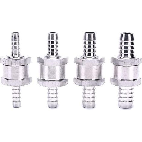 Clapet anti-retour en ligne 6 mm 8 mm 10 mm 12 mm pour conduites d'essence, d'air et d'eau (6 mm)