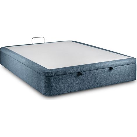 Sommier Coffre Bouclette Bleu 160x200 H39cm