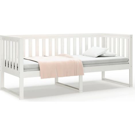 Maison Exclusive - Diván sin colchón blanco 75x190 cm madera maci