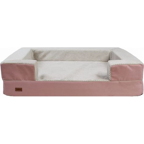 Sofá ortopédico Rex rosa XL - 100 x 80 x 20 cm (1/5)
