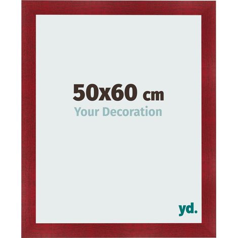 yd. - Cadre photo 50x60 - Vin Rouge Patine - MDF - Pisa (1/5)