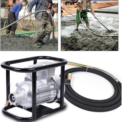Senderpick – Vibrateur à béton électrique 1500 W – Tuyau de 6 m – Vitesse 2840 tr/min – Pour fondations et chantiers humides