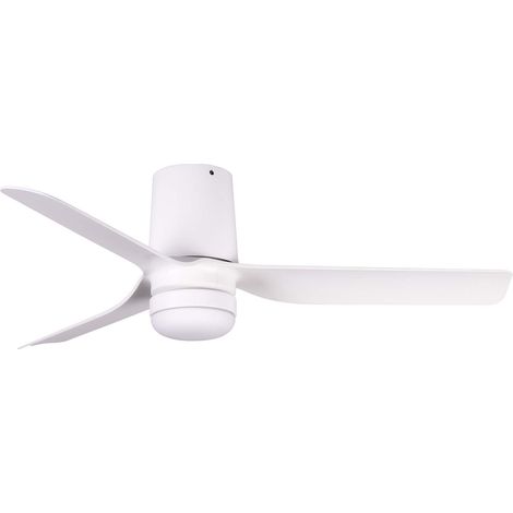Faro Mini Mini Punt Tub Ventilateur de plafond LED 90 cm Blanc mat CCT
