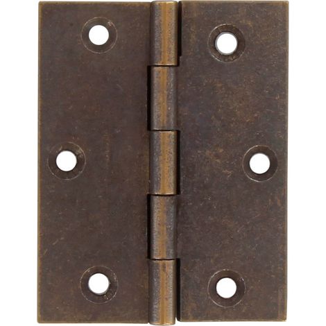 CERNIERA FRESATA PIANA O. BRONZATO GR.70X55. Prezzo per 1 pezzo. (1/2)