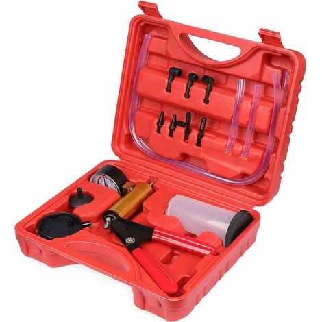 Pompe à vide manuelle purgeur de liquide de frein testeur de vide Kit d'outils de réparation de vide automatique
