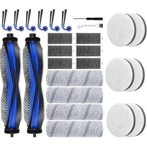Accessoires pour autolaveuse de sols TIMCO 1.0 LCD/LED : pièces de rechange pour rouleau à poils souples, utilisable à sec ou humide. (1/5)