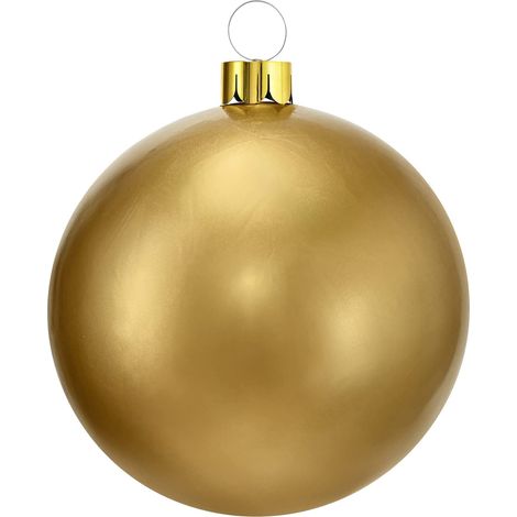 Pallina per albero di Natale decorato, color Oro, Gonfiabile -45 cm