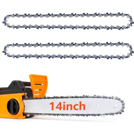 35 cm (14 Zoll) Kettensägenkette, 2 x 3/8" LP-Ketten, 52 Glieder, 0,050 Zoll Teilung, geringer Rückschlag (1/5)