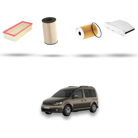Kit tagliando 4 filtri compatibile con Vw Caddy III (2c) 2.0 TDI 125kw Dal 2012 (1/5)