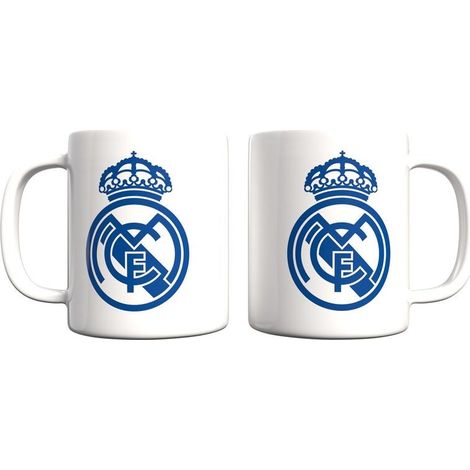 Taza de ceramica del real madrid de 330 ml perfecta para cafe o te