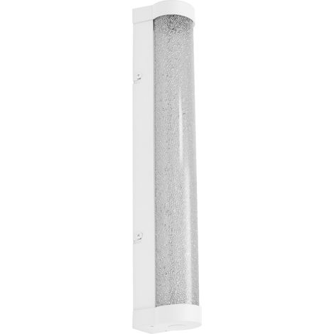 LEDVANCE ORBIS Tube miroir/applique muraavec LED, blanc, verre effet bulle, 9W, 900lm, dimmable, 3000/4000K, diamètre 40cm, protection IP44 contre les corps étrangers/éclaboussures d'eau (1/4)