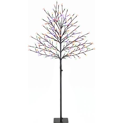 Arbre lumineux 150cm Cerisier Artificiel Lumineux 160 LED et 16 Branches Flexibles, Décoration Intérieure et Extérieure (1/5)