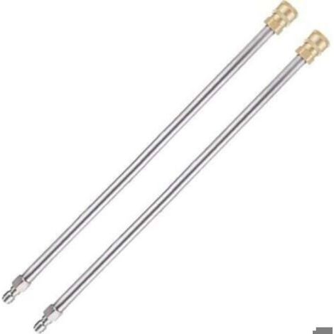 Lot de 2 Rallonge télescopique, haute pression 4000psi, joints étanches, pour gouttières et façades (1/4)