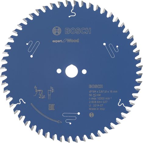 Lame de scie circulaire Expert pour bois, 184 x 16 x 2,6 mm, 56 (1/4)