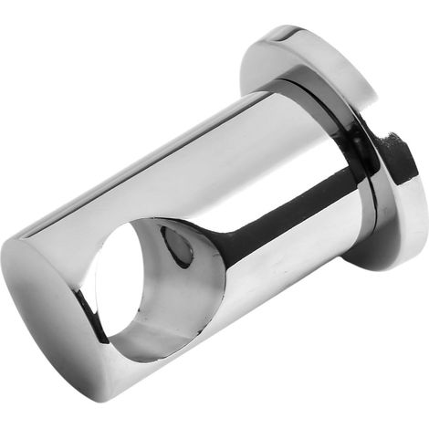 Rehausse de barre de douche réglable en alliage de zinc pour tubes de 21,5 à 22 mm, finition chromée, perçage requis (1/5)