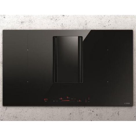 Elica – Table induction aspirante 4 foyers – Débit 570 m3/h – Largeur 78 cm – Commandes tactiles – Aspiration adaptative intelligente (1/10)