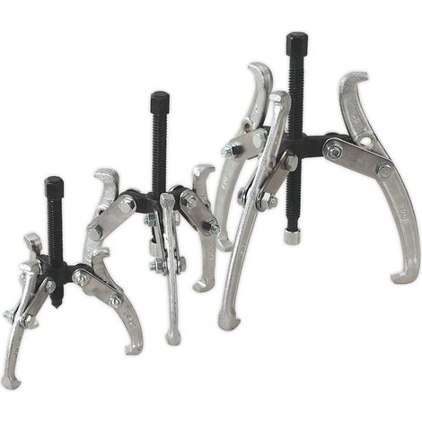 Sealey Gear Reversible Puller Set 3pc Triple Leg AK78