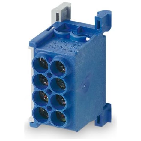 Répartiteur MAG25-2 bleu (neutre) 400V, 80A - 4x 2,5-25mm² - MOREK