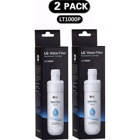 Lot de 2 filtres (LT1000P) Réfrigérateur, filtre à eau du réfrigérateur