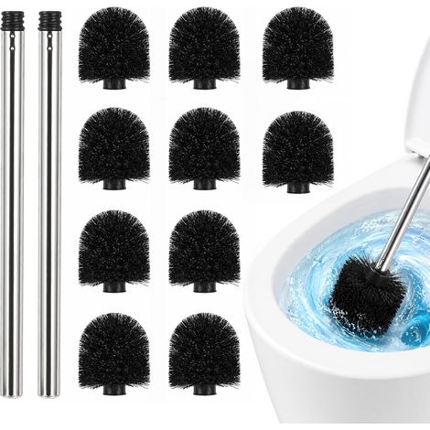 10 pièces 35x8x8cm Brosse Rechange WC Balai Toilette Tête de Brosse (1/5)