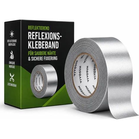 Reflektions Klebeband 50 mm 50 Meter Aluminium Klebeband Lüftung Abdichtung (1/5)