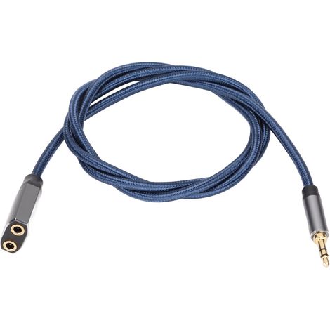 Câble séparateur audio casque 1 mâle vers 2 femelles 3,5 mm, rallonge aux pour smartphones, PC portables (1/5)