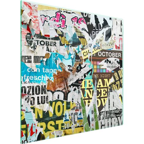 Protezione in vetro per piano cottura, 50x52 cm, stile Pop Art. (1/5)