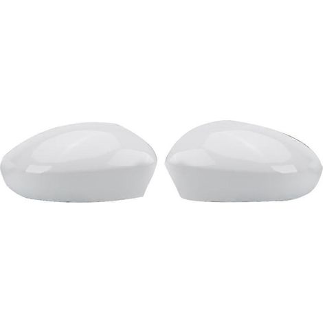 Coque de rétroviseur pour Fiat 500 (2007-2023), blanche, accessoire auto (1/5)