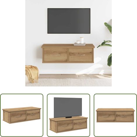 Holzschrank - Wandschrank Artisan-Eiche 60x26x18,5 cm Holzwerkstoff (1/5)