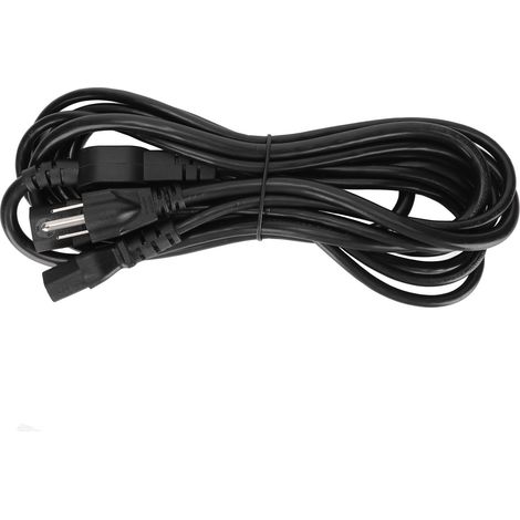 Câble d'alimentation PC 5-15P mâle vers double IEC320 C13 femelle en Y, prise US 125-250V 3 mètres (9,8 pieds) (JD3264) (1/5)