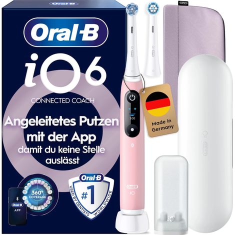 Oral-B iO Series 6, Pink Sand Luxe Edition Elektrische Zahnbürste